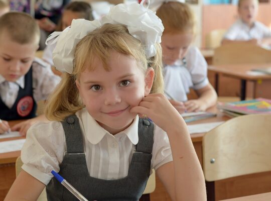 schoolboy, studies, girl